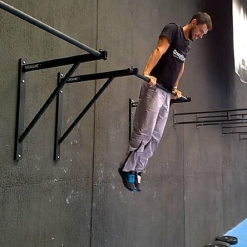 Indoor Sports Equipment 200kg Wall Mounted Horizontal Bar Pull Up Chin Up Bar For Home Gymnastics Training Fitness Heavy Duty