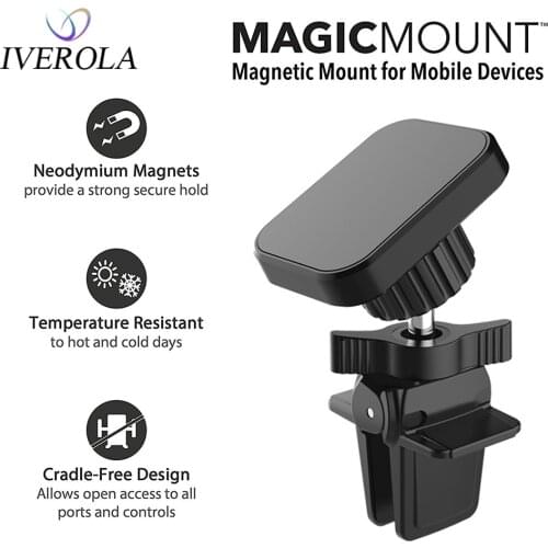 Univerola Car Phone Holder Magnetic Air Vent Car Holder Universal Mobile Smartphone Stand Magnetic Cell Holder For Iphone 11/11
