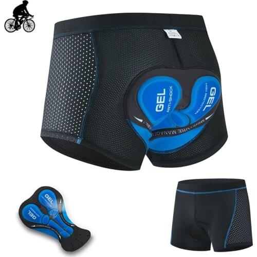 Bicycle Underwear Men Breathable Shockproof Mountain Bike Downhill Clothing Upgrade 5D Gel Sponge Pad Road Cycling Mtb Underpant