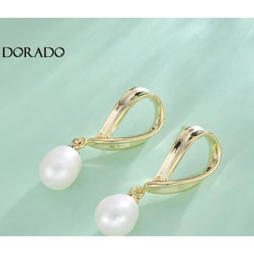 Dorado America And Europe Popular Baroque Simulated Pearl Pendant Earrings For Women Classic Punk Boho Jewelry Christmas Gift