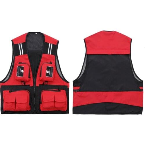 Ultra light fishing vest warm quick-drying mesh vest military tactical camping vest outdoor mens hunting clothing multi-pocket