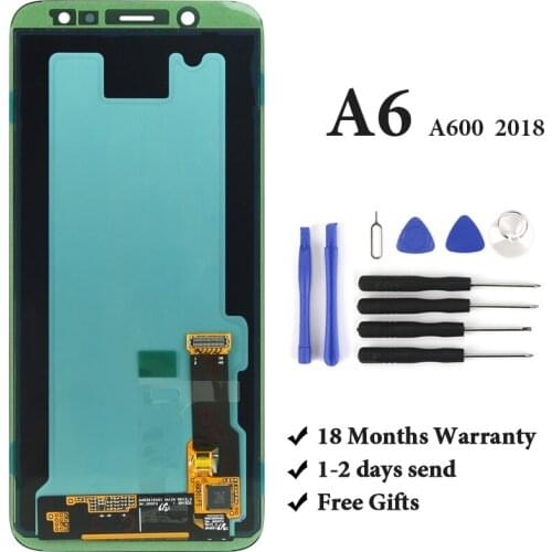 1PC Super OEM For Samsung A6 2018 A600 A600F LCD Display For Samsung A6 2018 LCD Screen Touch Digitizer Assembly For A600 2018