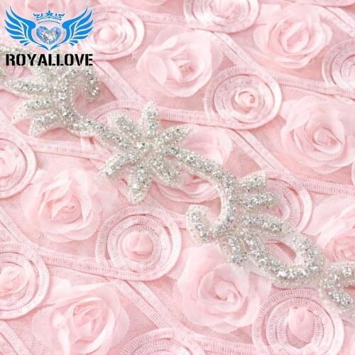 10 Yards Wholesale Hotfix Appliques Clear Beaded Trimming With Rhinestones For Dresses Sew On Waistband Patch Shiny Crystals