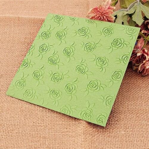 15x15 Flower Bud Embossing Folders Plastic Halloween Scrapbooking DIY Template Fondant Cake Photo Album Christmas Card Making