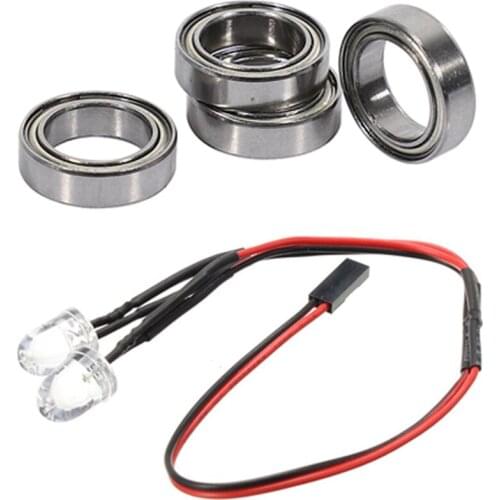 2 Set for JLB Racing CHEETAH 1/10 Brushless RC Car Parts Accessories: 1 Pcs LED Light EA1034 & 1 Set Ball Bearing