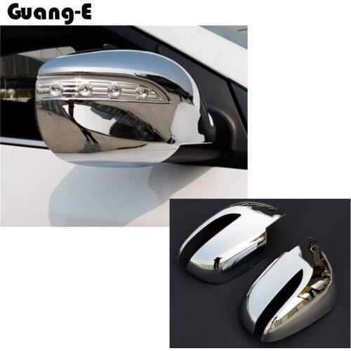 For Hyundai IX35 2010 2011 2012-2017 ABS Chrome Car Body Stick Rear View Rearview Side Glass Mirror Cover Trim Frame 2pcs