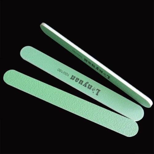 20 pcs 100/180 washable nail file Nail Buffer Sanding Sandpaper top quality emery board Pedicure Nail Art Tool