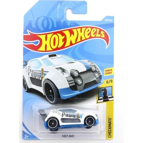2018-290 Hot Wheels FAST 4WD Mini Alloy Coupe 1/64 Metal Diecast Model Car Kids Toys Gift