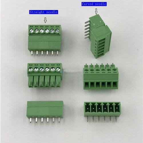 5sets Plug in PCB wiring terminal 3.5mm plug-in terminal 3.5mm male female plug-in terminal