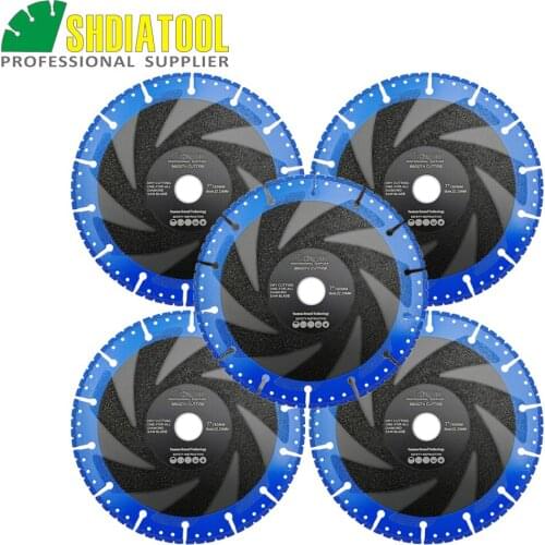 5pcs 180mm Vacuum Brazed Diamond saw Blade for All Purpose 7" Demolition Blade For stone iron steel cutting disc