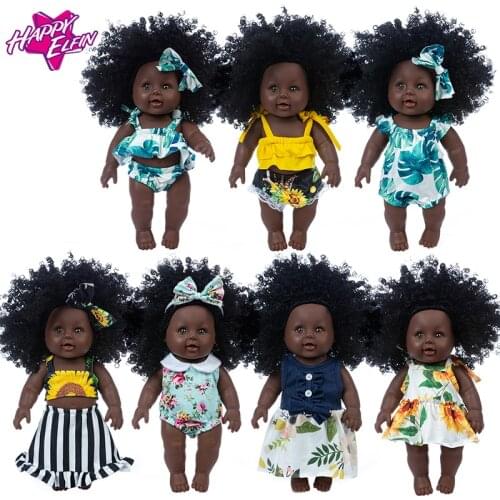 African Doll Movable Joint Toy Christmas Best Gift For Baby Girls Black Toy Mini Cute Explosive hairstyle Doll Children Girls