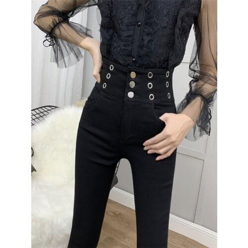 High Waist Velvet Leggings Womens Outer Wear 2020 Autumn and Winter New Slim All-match Black Magic Feet Pencil Pants Leggings