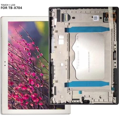 🔥For Lenovo Tab 4 10 Plus TB-X704 TB-X704L TB X704 Tab4-x704 LCD Display Screen Digitizer Touch Panel Glass Assembly + Frame
