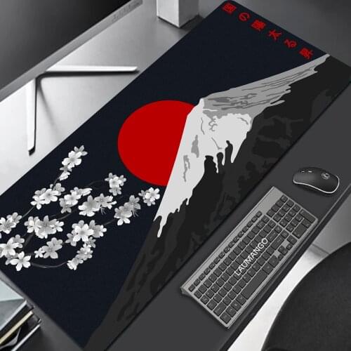 Gaming Keyboard Mouse Pad for Pc Big Gamer Mousepad Anime Sakura Mat Girl Accessories Kawaii Gaming Accessories Cherry Desk Pad