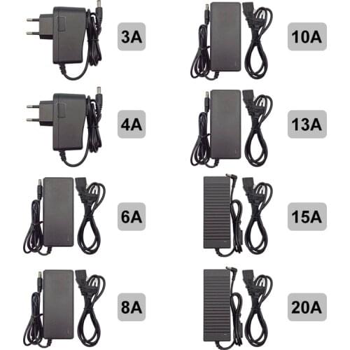 Power Supply AC110-240V Lighting Transformers Output DC12V 3A 5A 6A 8A 10A 15A 18A 20A EU / US Plug Power Adapter for LED Strip