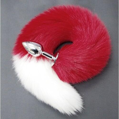 Fox Tail Small Butt Plug 40cm Long Dog Tail Anal Butt Plug Cat Girl Cosplay Alternative Costume MS Sex Toys Dildo for Anal