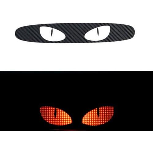 New Styling Carbon Fiber Brake light Sticker Car Decorative Cover For Mazda 3 Vinyl Rear Windshield Brake light Sticker