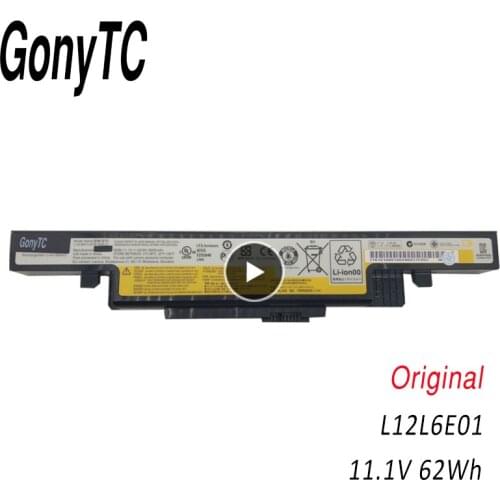 GONYTC L12L6E01 Original Laptop battery For Lenovo Y490 Y490P Y400 Y410P Y400N Y500 Y500N Y510P L11L6R02 L11S6R01 L12L6E01