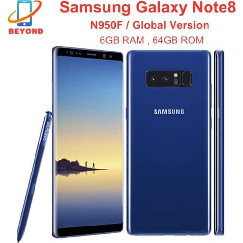 Samsung Galaxy Note8 Note 8 N950F Mobile Phone NFC Octa Core 6.3" 6GB RAM 64GB ROM Exynos Original Unlocked 4G LTE Cell Phone