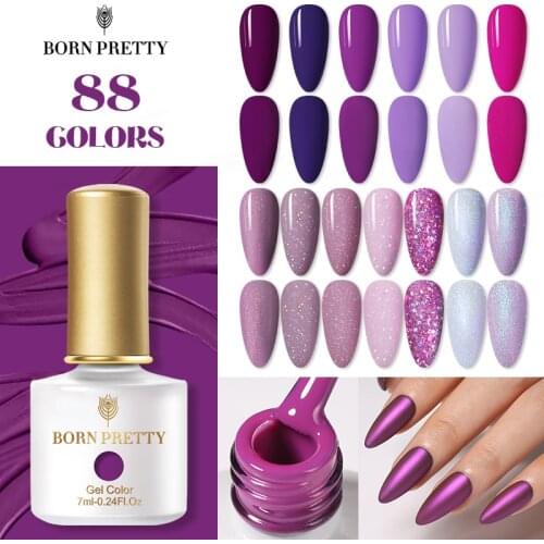 BORN PRETT Gel Polish Nails Manicure Semi-Permanant Varnish Bright Color 7ml Super Top Coat Soak Off UV LED Nail Art Hybrid Gel