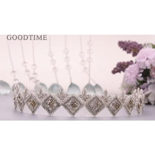 Luxury Wedding Belt For Women Handmade Rhinestone Silk Medal Craft Bride Belt Dress Girdle Applique Decoration For Party