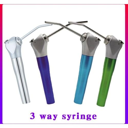Dental Air Water Spray Triple 3 Way Syringe Handpiece + 2 Nozzles Tips Tubes For Dental 3 Way Air Water Spray Triple Syringe