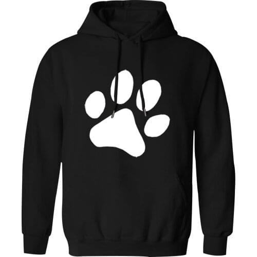 Hooded Mens Cat Foot Print Hip Hop K-pop Sweatshirt Vintage Hipster Streetwear Clothing Tops Autumn 2020 Sudaderas Pullovers