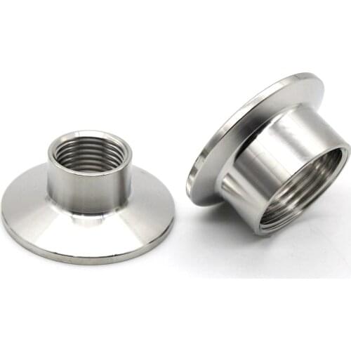 1/4" 3/8" 1/2" 3/4" 1" 1-1/4" 1-1/2" BSPT Female 1.5" 2" Tri Clamp Sanitary Pipe Fitting Connector 304 316 Stainless Homebrew