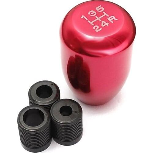Universal Car 5 Speed Aluminum Shift Knob Manual Gear Stick Shifter