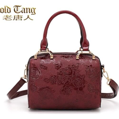 Vintage Printing Shoulder Bags for Women 2021 New Luxury Brand Designer High Quality PU Leather Ladies Handbags Sac A Main