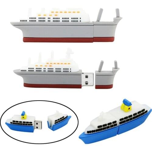 Warship Usb Flash Drive Ship Model Pen Drive 4GB 8GB 16GB 32GB 64GB Steamship Pen Drive Flash Usb Pendrive Memory Stick Storage