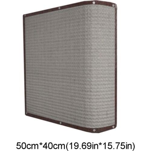 Sofa Side Protection Mat Couch Cat Scratch Pad with Compartments Sisal Scratch Carpet for Cats Practical Durable Household