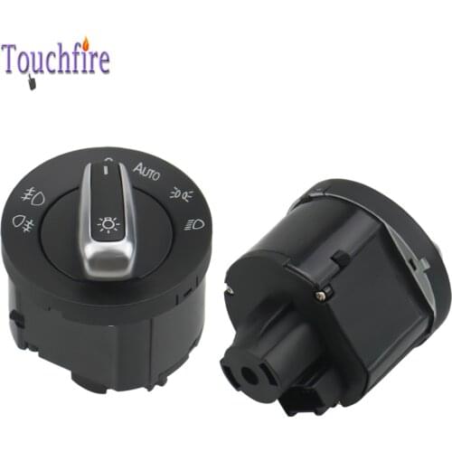 1PCS Auto Switch for VW Golf Jetta MK5 MK6 GTI Passat B6 B7 CC Tiguan Turan Chrome 5ND941431B Auto Headlight dropshipping