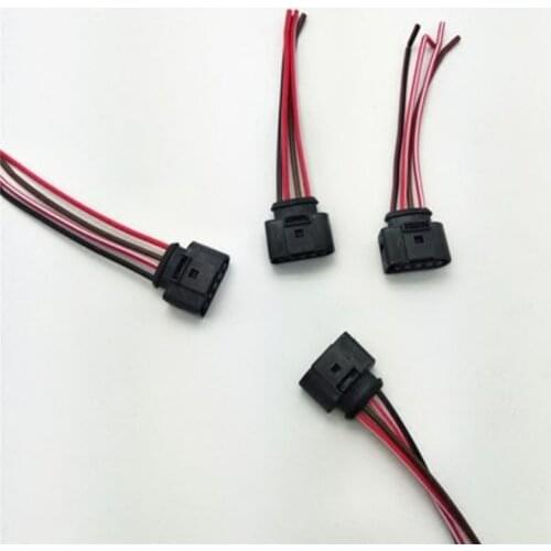 4pcs Car Engine Ignition Coil Connector Plug Adapter For A4 A6 A8 S8 Golf Passat 1J0 973 724 1J0973724