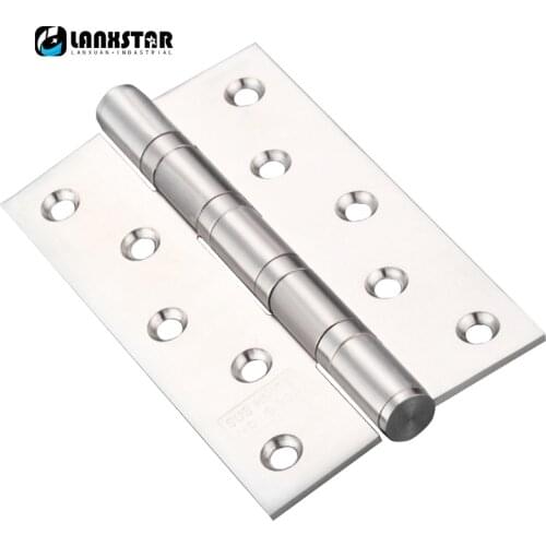 5 inch Genuine 304 Stainless Steel Casement Door Hinges Free Slot Silent Bearing Design Mute Hinge