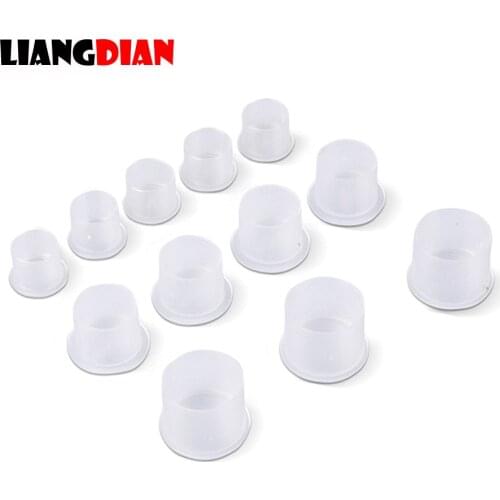 500pcs/lot Plastic Disposable Tattoo Ink Holder Cups With Base Pigment Supplies Permanent Makeup Eyebrow Pigment Container Cups