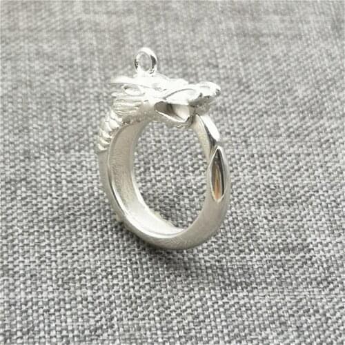 925 Sterling Silver Shiny Dragon Lobster Clasp w/ Loop for Bracelet Necklace