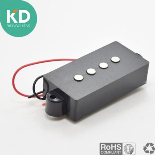 Guitar Accessories 1Pcs 4 String Noiseless Pickup Black for Precision P Bass Replacement Bass Pickup