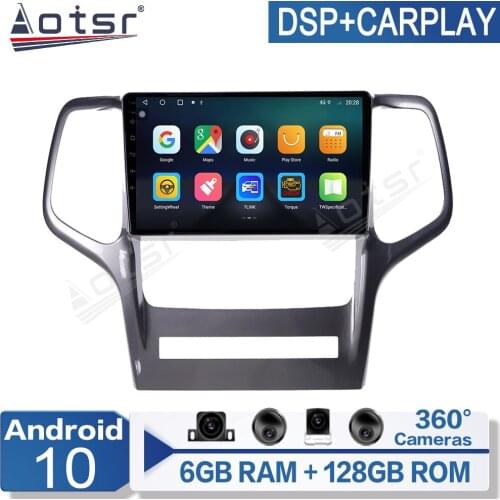 Android 10 Car Radio For Jeep Grand Cherokee 2008-2013 Multimedia Video Player Navigation GPS Multimedia Stereo DVD Player