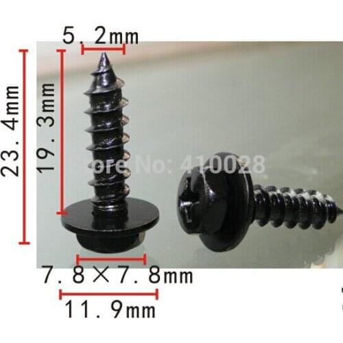 Car metal screw bolts nut clip fastener for toyota