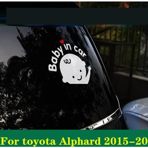 For toyota Alphard 2015-2020 babyincar car stickers baby in the car warning stickers Exterior decoration car Accessories