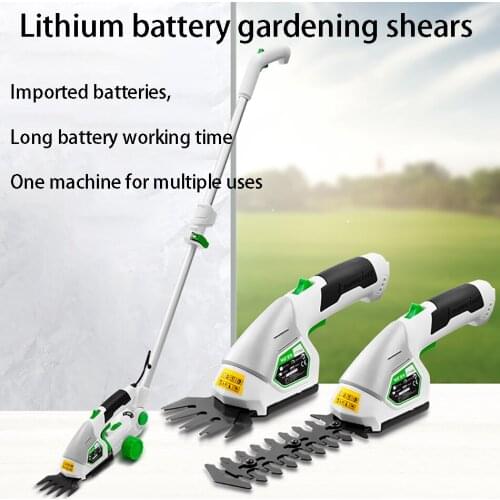 Two-in-one 7.2V wireless household trimmer electric hedge trimmer cordless weeding shears trimmer YT7506