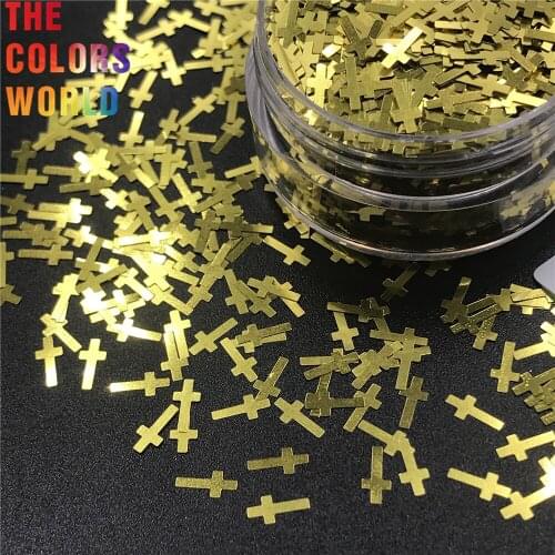 TCT-241 Cross Shape 6MM Nails Glitter Nail Art Decoration Nail Gel Body Glitter Makeup Henna Face Paint Handwork DIY Accessoires