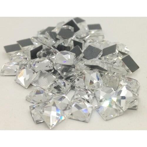 Big Sale Square 4X4mm 200pcs/Lot Crystal Clear HotFix FlatBack Rhinestones glass strass,Fancy Shape DMC Square Hot Fix Stones