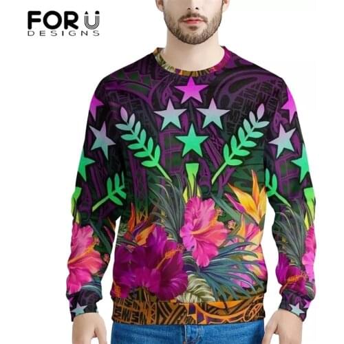 FORUDESIGNS Kosrae Polynesian Oversized Mens Fitness Apparel Shirt Hoodie Polynesia Print Women Men Hoodies Gym Sport Sweatshirt