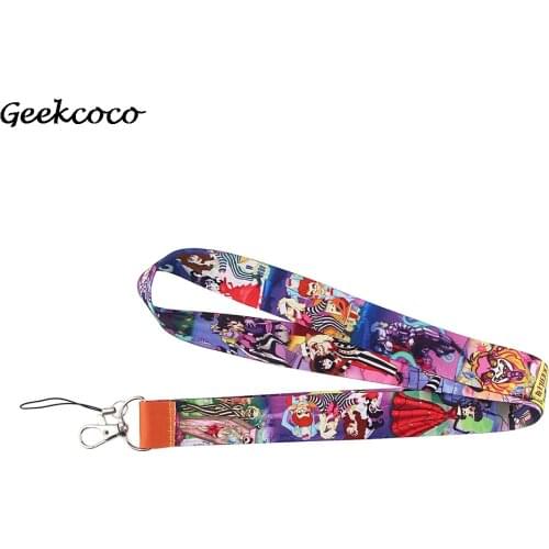 J1674 Fashion Cartoon Horror Neckneck Lanyard Key ID Card Gym Mobile Phone Strap Multifunction Mobile Phone Decoration