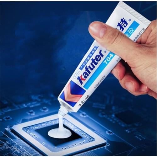 K-704B Silicone Rubber K-704 White Fixed Silicone Rubber Sealant Components RTV Silicone CPU Cooling Gel Electronic Silicone