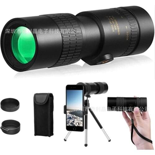 Telescope monocular telescope astronomic camping Single telescope high-power HD 10-300x40 outdoor lens