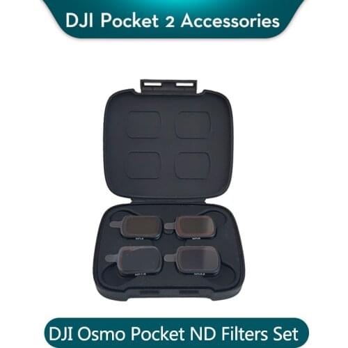 DJI Osmo Pocket ND Filters Set includes ND4 ND8 ND16 ND32 Filters compatible for DJI Osmo Pocket 2 equal to 2/3/4/5-stop filters