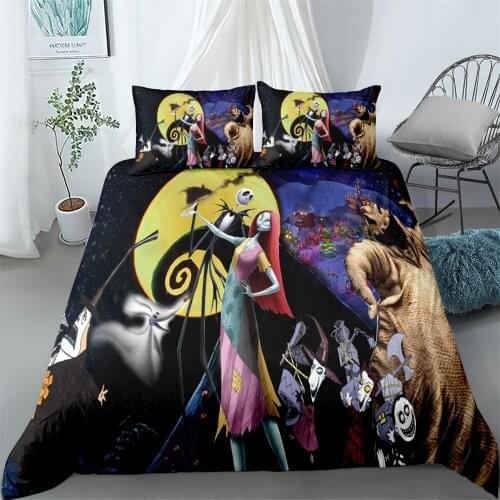 Nightmare jake cartoon duvet cover set king queen double full twin single size bed linen set